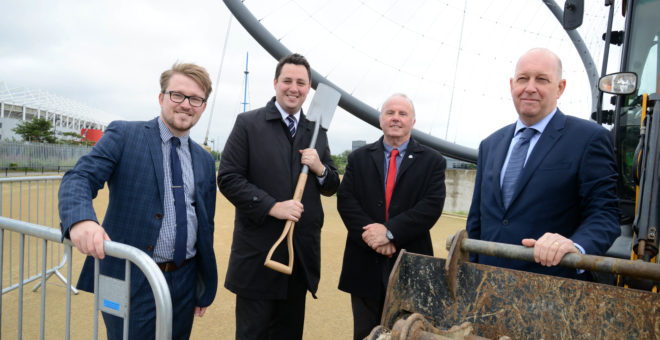 Work officially begins on Dock Bridge