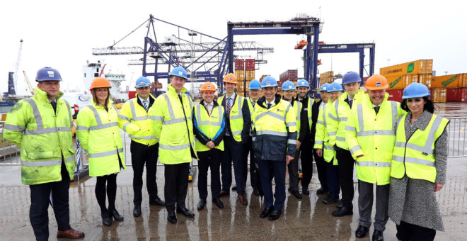 PD Ports’ new £6m crane opens at Teesport