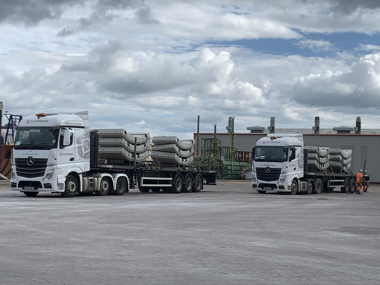 Tunnel segments imported to support mine construction