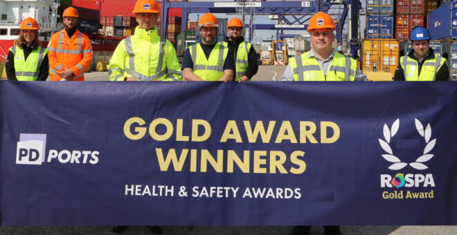 Continued award celebrations for PD Ports as company scoops GOLD health and safety award