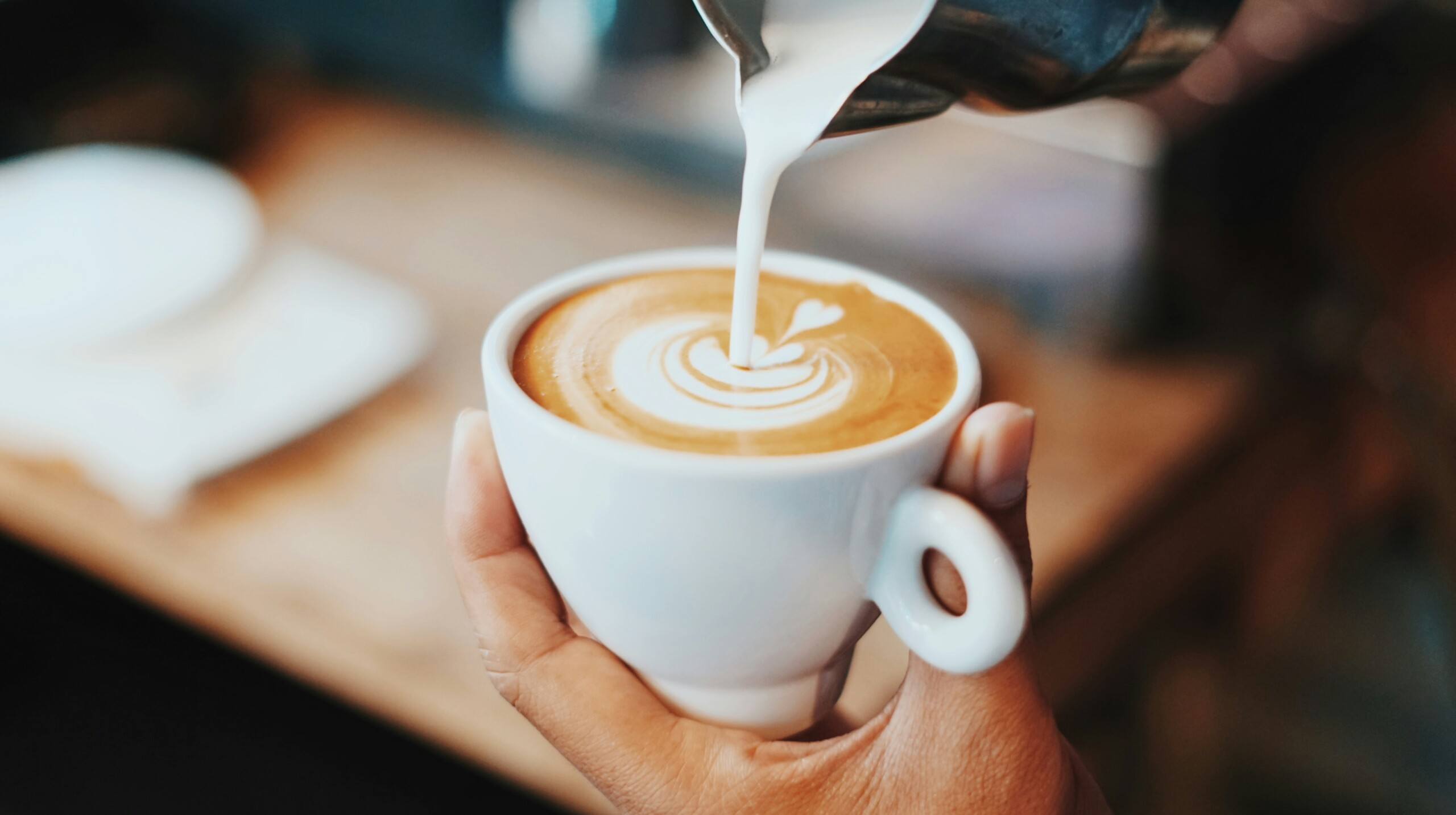 Coffee cup in a cafe